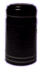 Black (Matte) OVERSIZED Shrink Capsules w/Gold Foil Top - 100 Pack