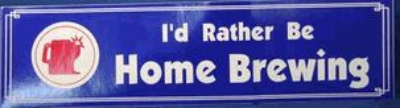 Bumper Sticker - I'd Rather Be Home Brewing