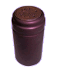Burgundy (Matte) with Gold Foil Top Shrink Capsules - 100 Pack
