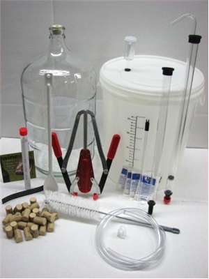 Deluxe / Beginner's Wine Making Equipment Kit - GLASS