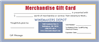 Gift Certificate - Choose Your Amount