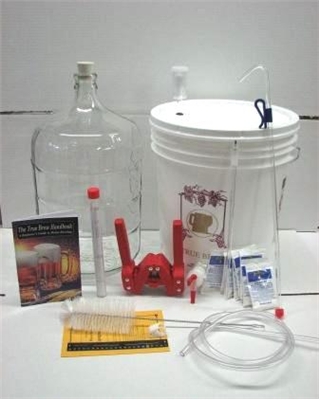 Gold Beer Making Equipment Kit - 5 Gal. Pastic Carboy