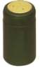 Green (Matte) Shrink Capsules w/Gold Top - 100 Pack