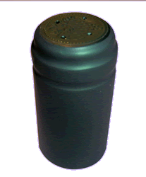 Green (Matte) Shrink Capsules w/Gold Top - 30 Pack