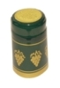 Green Shrink Capsules w/Gold Grapes & Gold Top - 100 Pack