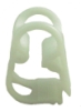 Siphon Hose Shut Off Clamp -  White Plastic Fits 3/8" Hose