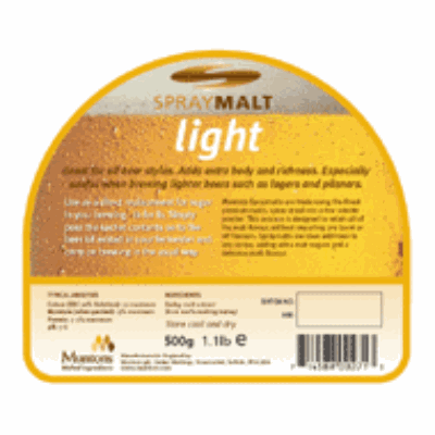 Muntons Light Dry Malt Extract - 3 Lb
