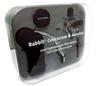 Rabbit Corkscrew & Aerator 4 Piece Gift Set (Black)