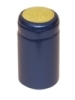 Royal Blue Shrink Capsules with Gold Top - 30 Pack