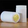 White Shrink Capsules w/Gold Top - 100 Pack