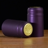 Purple (Matte) Shrink Capsules w/Gold Top - 100 Pack