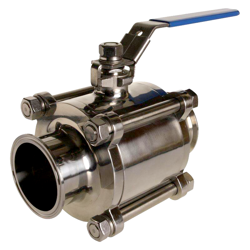 Stainless Steel SS304 / PTFE Ball Valve Glacier Tanks - 3 Pack Tri Clamp 2 inch Encapsulated Pull Handle