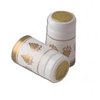 White Shrink Capsules w/ Gold Grapes & Gold Top - 100 Pack