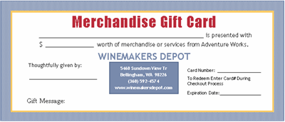 Gift Certificate - Choose Your Amount
