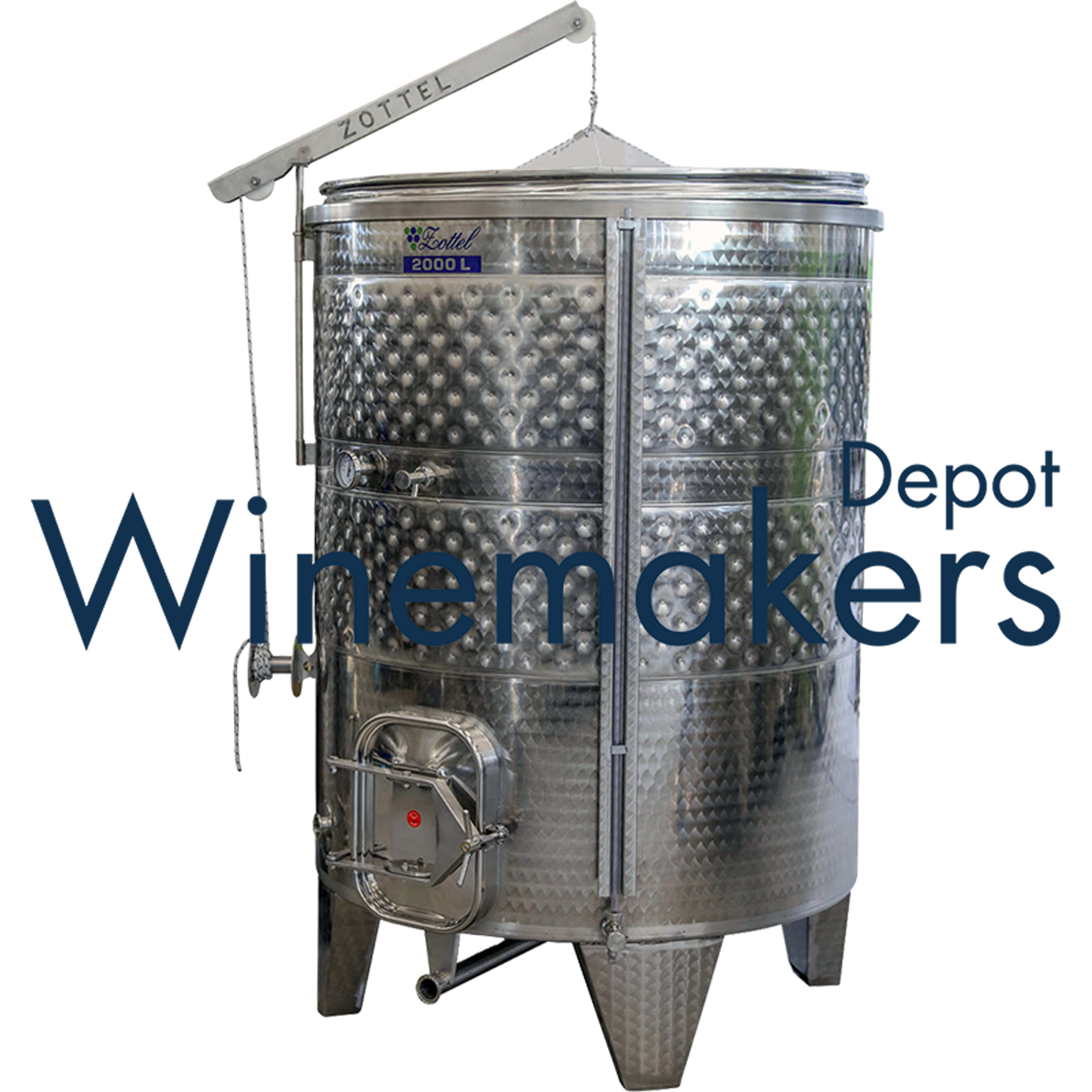 Jacketed, Variable Capacity, Conical Bottom Tanks 1,000 to 2,150 Liter